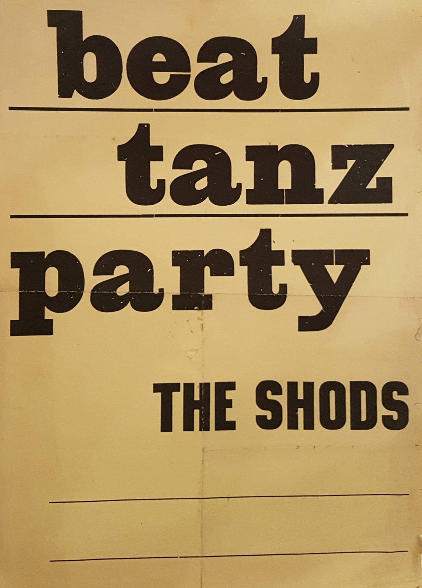 the-shods Plakat — Theshods Beat Tanz Party